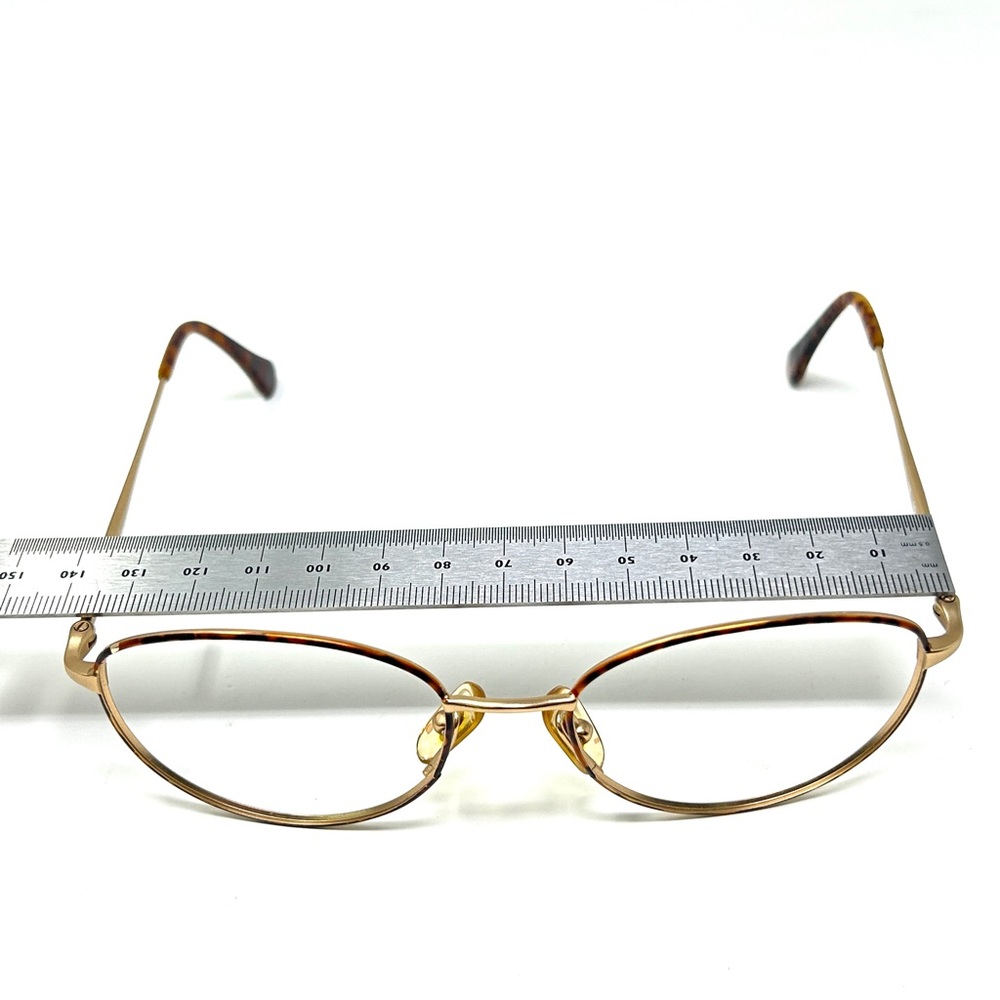 Vintage GUCCI GG2293 DR4 55 [] 18 135 tortoise Gold Eyeglassses Frame Only Italy - Picture 13 of 16